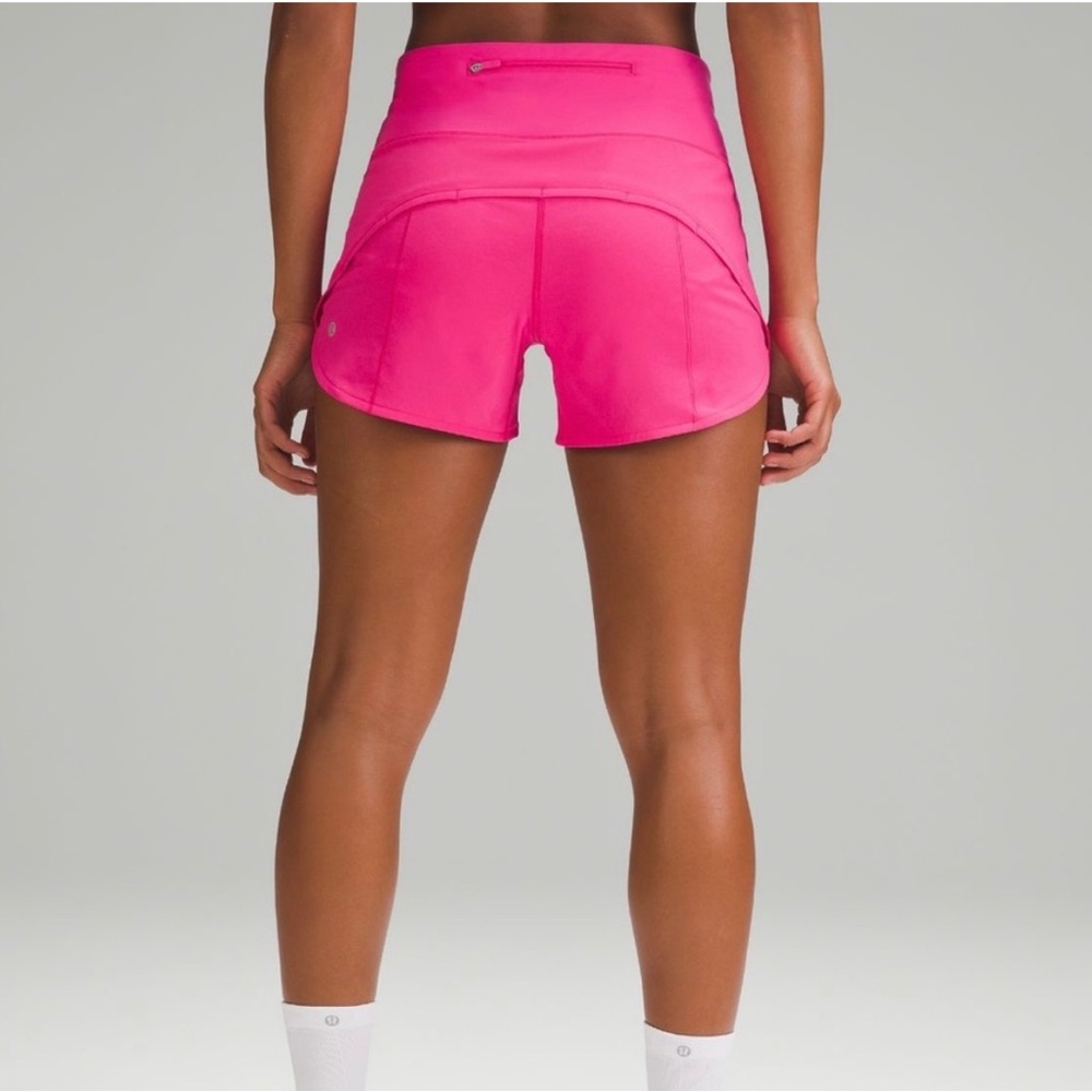 lululemon speed up shorts 4 inch inseam size 6 high waist